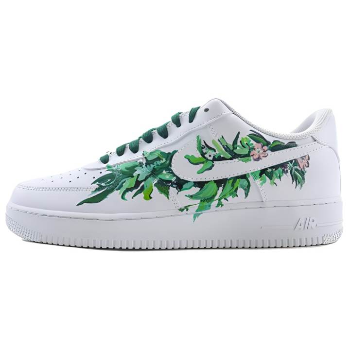 Nike Nike Air Force 1 Low top Skateboard Shoes Unisex White Green