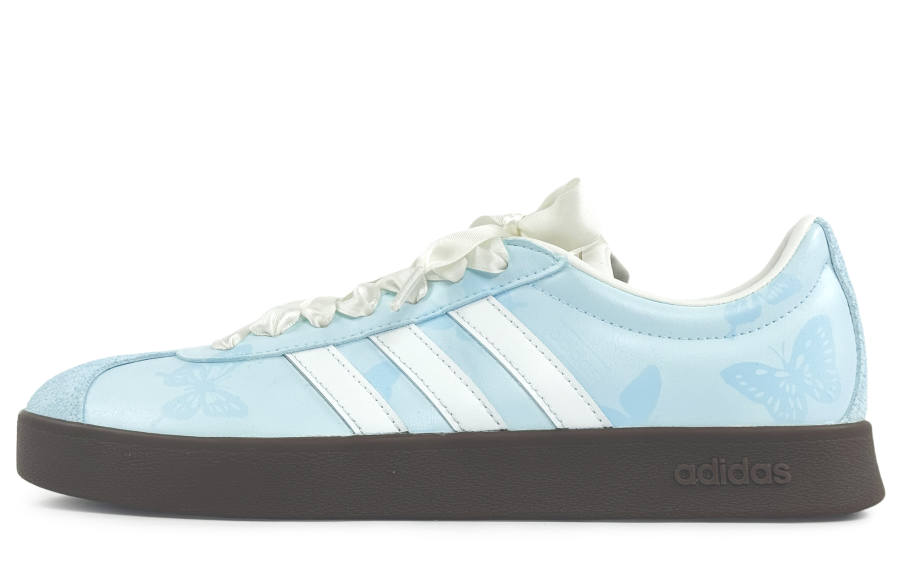 Adidas Adidas Vl Court Classic Slip Resistant Abrasion Resistant Low top Skateboard Shoes Unisex Sky Blue