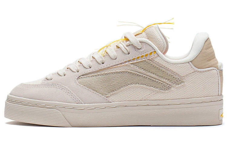 Li-Ning Li Ning Wave 180 Low Slip Resistant Abrasion Resistant Low top Skateboard Shoes Women's Swan White