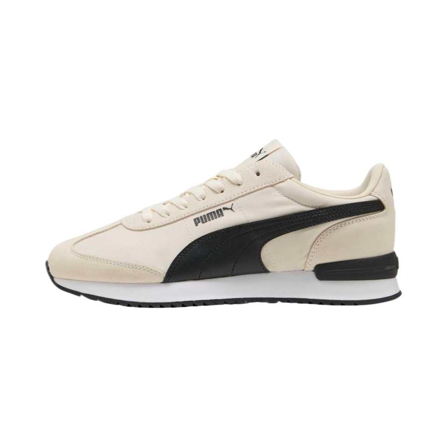 PUMA R78 Textile, Split Cow Leather, Artificial Leather Abrasion Resistant Low top Skateboard Shoes Unisex Ecru