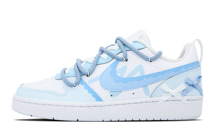 Nike Nike Court Borough Low 2 Low top Skateboard Shoes GS White Blue