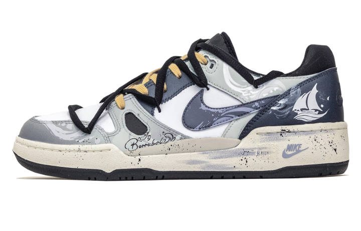 Nike Nike Full Force Great Journey To The West, Sea And Island Sailboat Abrasion Resistant Low top Skateboard Shoes Men's