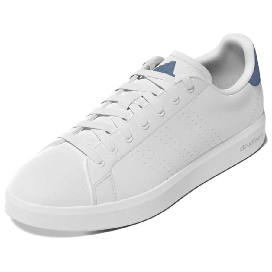Adidas Adidas Slip Resistant Abrasion Resistant Low top Skateboard Shoes Unisex White Blue
