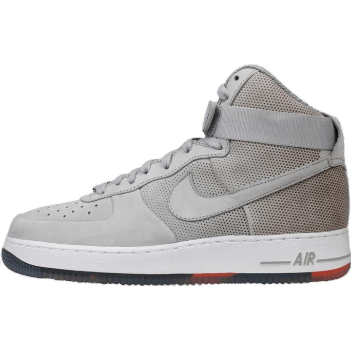 Nike Nike Air Force 1 High top Skateboard Shoes Men's Silver