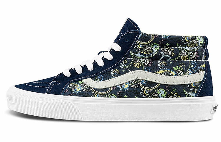 Vans Sk8 Vans-Mid Reissue 'Paisley - Dress Blues'