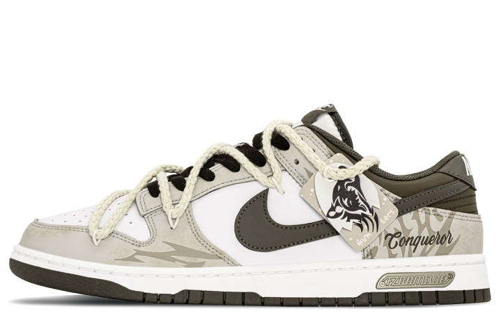Nike Nike Dunk Abrasion Resistant Breathable Abrasion Resistant Breathable Low top Skateboard Shoes Men's Beige Brown