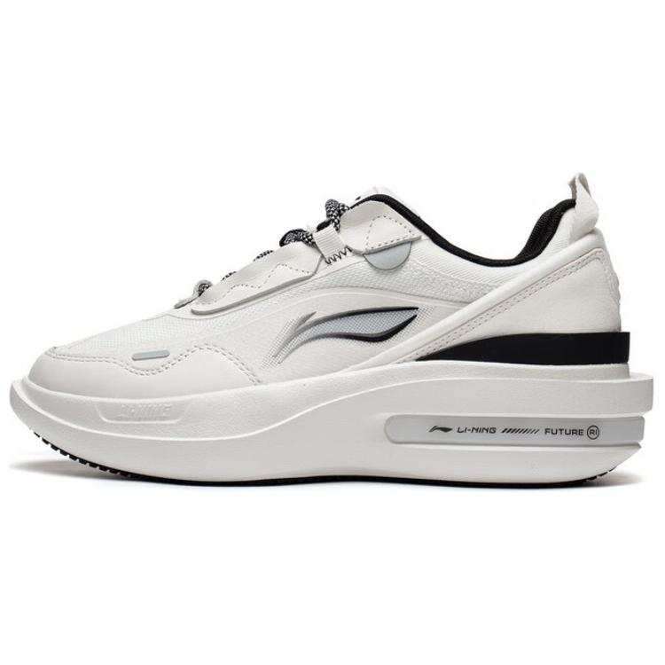 Li-Ning Li Ning Future R1 Abrasion Resistant Breathable Low top Skateboard Shoes Women's White Gray
