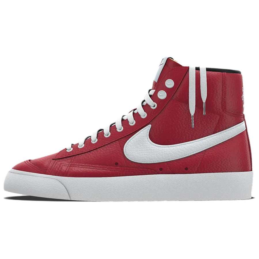 Nike Nike Blazer Slip Resistant Abrasion Resistant Support Mid top Skateboard Shoes Unisex Red White