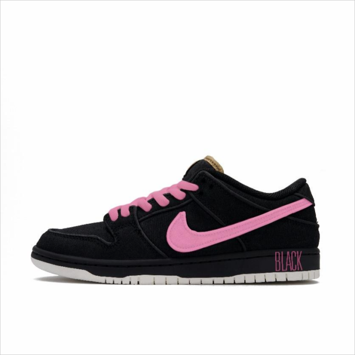 Nike Nike Dunk SB Canvas Low top Skateboard Shoes Unisex Black Pink