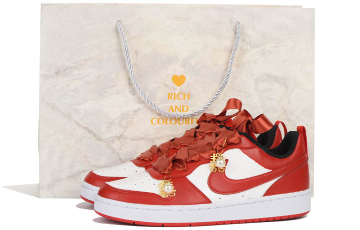 Nike Nike Court Borough Low top Skateboard Shoes GS True Red