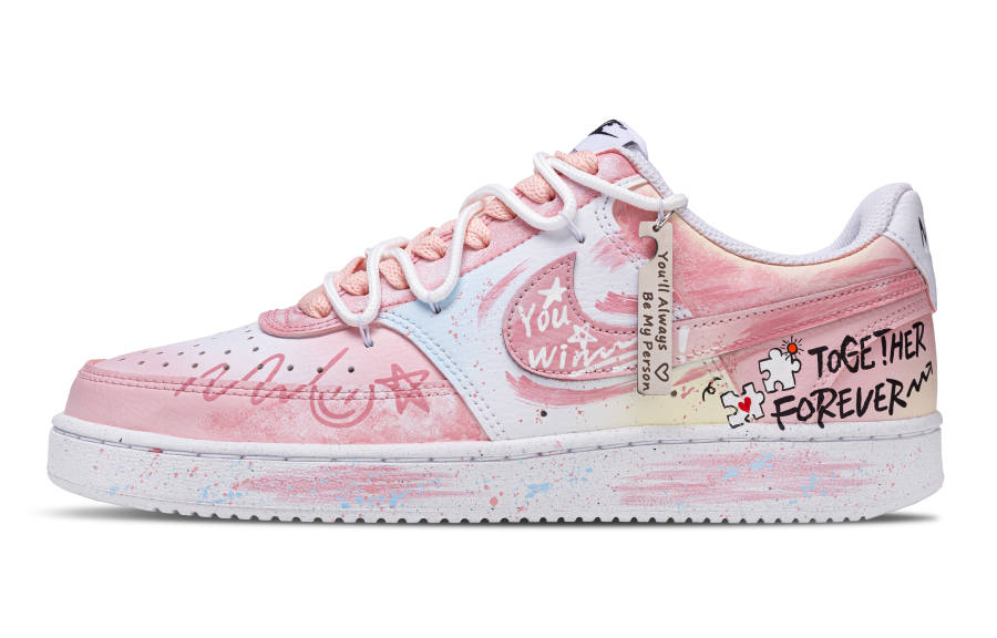 Nike Nike Court Vision 1 Slip Resistant Balance Slip Resistant Balance Low top Skateboard Shoes Women's Pink
