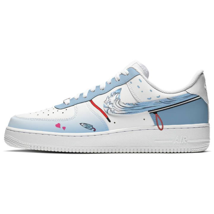 Nike Nike Air Force 1 Jade Waves Clarify The Mind, Sea Melody Refreshes The Soul Abrasion Resistant Slip Resistant