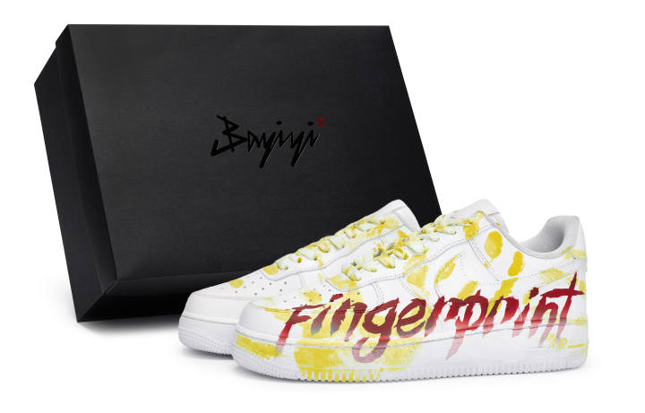Nike Nike Air Force 1 811 Manufacturing, On Site Yellow Fingerprint, Special Shoe Box Abrasion Resistant Low top