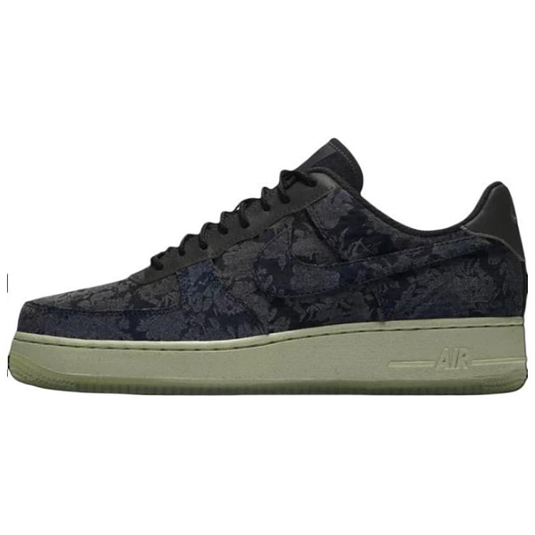 Nike Nike Air Force 1 Cushioning Abrasion Resistant Lightweight Low top Skateboard Shoes Unisex Black