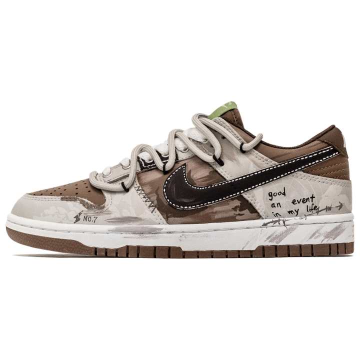 Nike Nike Dunk Old Order Leather Abrasion Resistant Low top Skateboard Shoes Men's Brown
