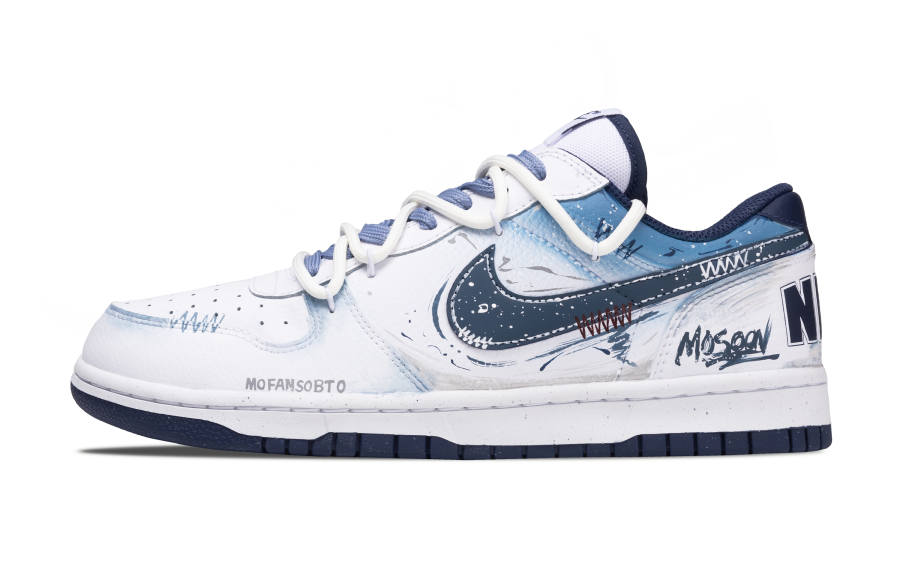 Nike Nike Big LOW Cushioning Abrasion Resistant Cushioning, Wear Resistant Low top Skateboard Shoes Unisex Blue