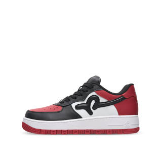ROCAWEAR Abrasion Resistant Breathable Low top Skateboard Shoes Unisex Black Red