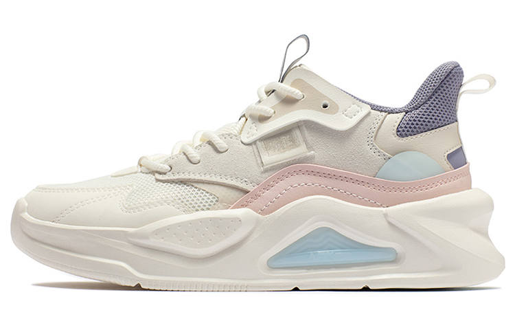 361° Jincheng Slip Resistant Slip Resistant Low top Sports Casual Shoes Women's White Pink Purple