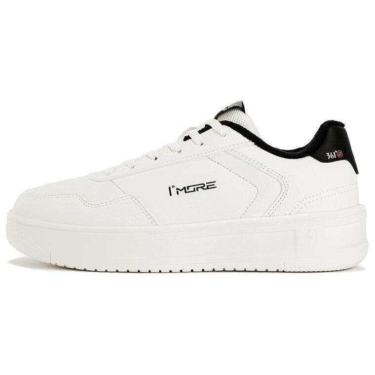 361° Fleece Lined, Comfortable Minimalist Style Thermal Abrasion Resistant Low top Skateboard Shoes Women's White Black