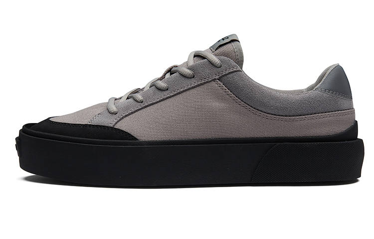 EQLZ EQUALIZER EQLZ EQUALIZER FaultFault 23 Lo Slip Resistant Abrasion Resistant Low top Skateboard Shoes Unisex Black Gray