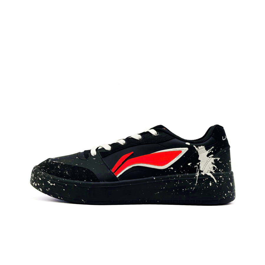 Li-Ning Li Ning Sycee V3 Slip Resistant And Abrasion Resistant Coverage Low top Skateboard Shoes Men's Black White Red