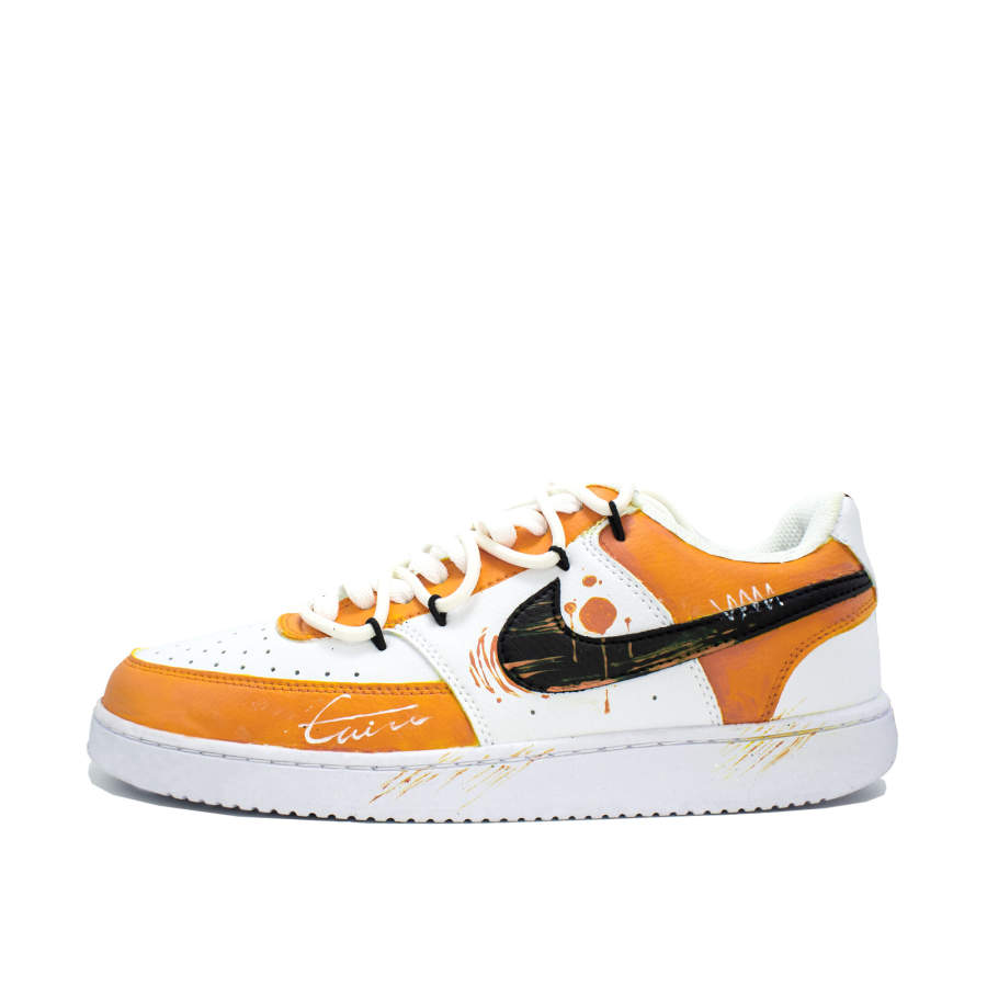 Nike Nike Court Vision Skateboard Shoes Unisex Low Top Orange