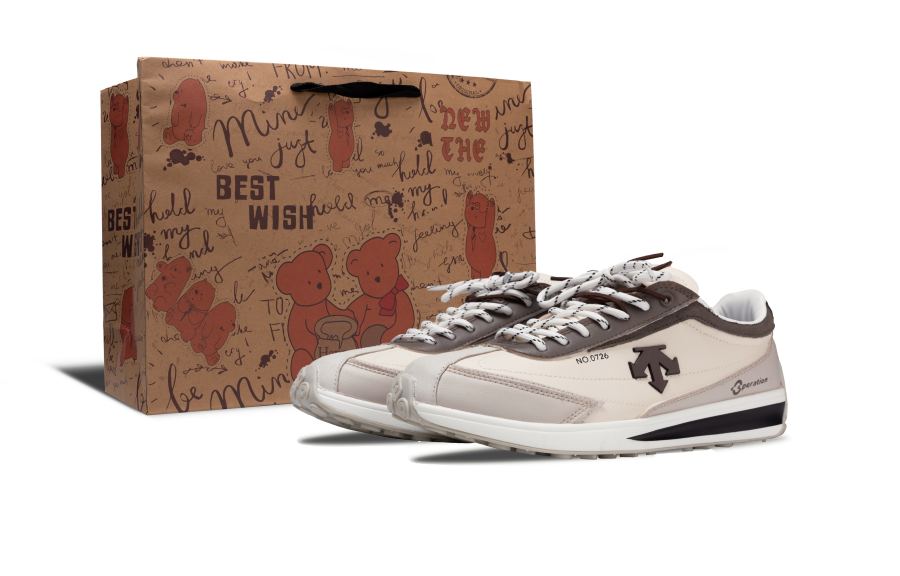 DESCENTE Cron Racer Making An Immediate Appearance Leather Low top Skateboard Shoes Unisex Brown