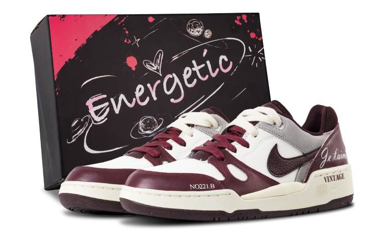 Nike Nike Full Force Red Grace Old Tune Abrasion Resistant Low top Skateboard Shoes Men's White Red