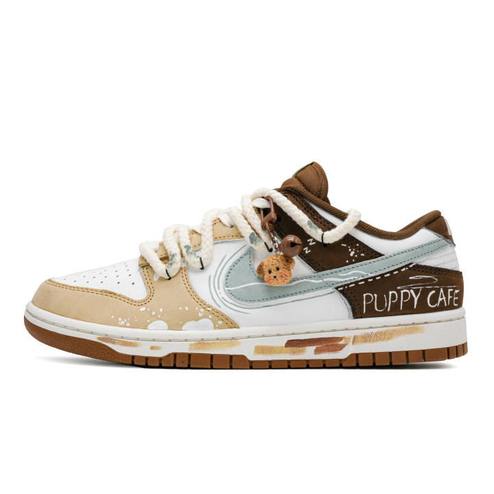 Nike Nike Dunk Puppy Summer Low top Skateboard Shoes Unisex White Brown