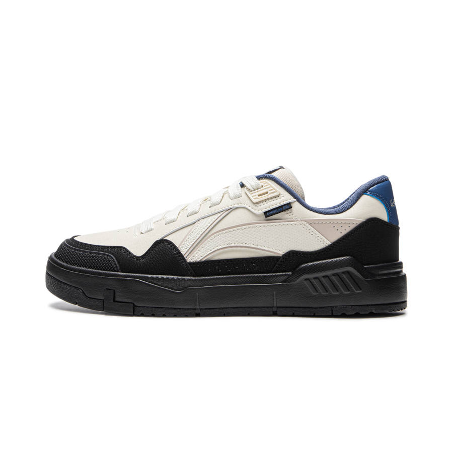 Li-Ning Li Ning Common 80s Non slip Lightweight Low top Skateboard Shoes Men's Beige Black