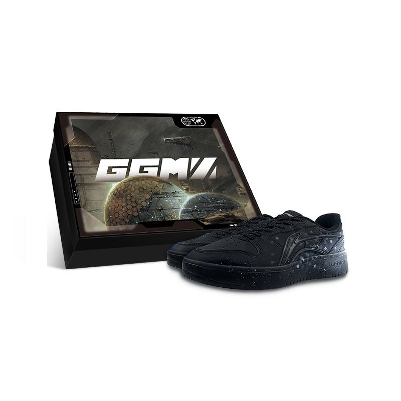 Li-Ning Li Ning Slip Resistant Cushioning Abrasion Resistant Low top Skateboard Shoes Men's Black