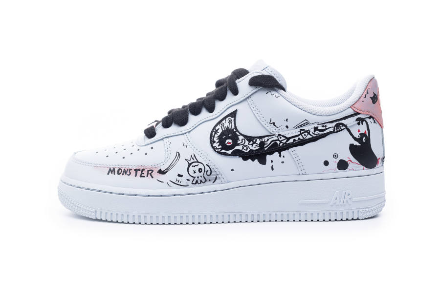 Nike Nike Air Force 1 Slip Resistant Abrasion Resistant Low top Skateboard Shoes Women's Gray