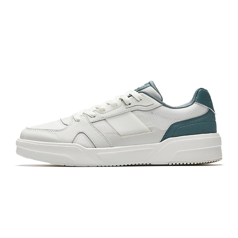 Anta Caramel Abrasion Resistant Low top Skateboard Shoes Men's White Green