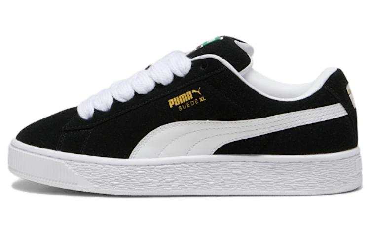 PUMA Suede XL Skate Shoes Unisex Low Top Black White