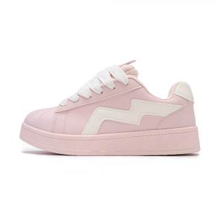 K KANGXUANAN Abrasion Resistant Lightweight Wear resistant And Lightweight Low top Skateboard Shoes Women's Pink