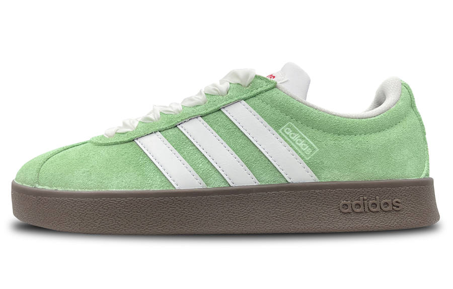 Adidas Neo VL Court 2.0 Slip Resistant Abrasion Resistant Low top Skateboard Shoes Women's White Green
