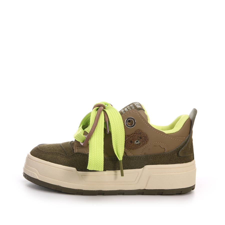Cobx Cob Slip Resistant, Abrasion Resistant, Lightweight Low top Skateboard Shoes Women's Green Brown