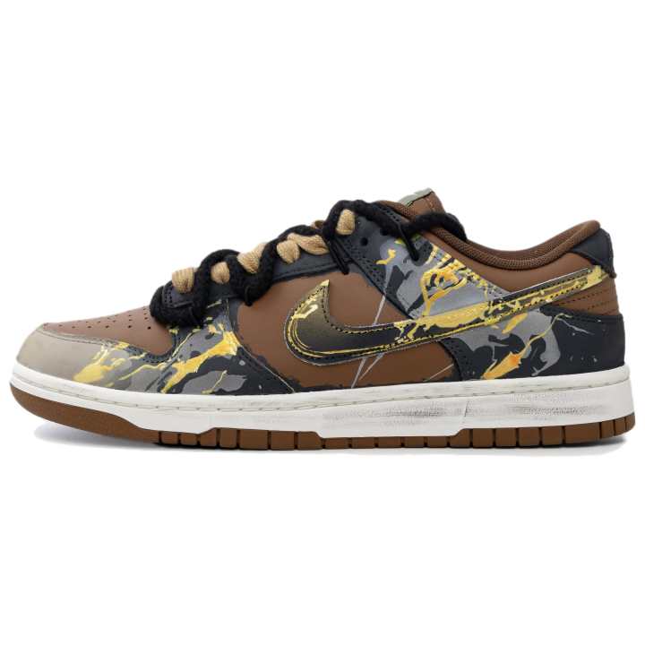 Nike Nike Dunk Low top Skateboard Shoes Unisex Gold