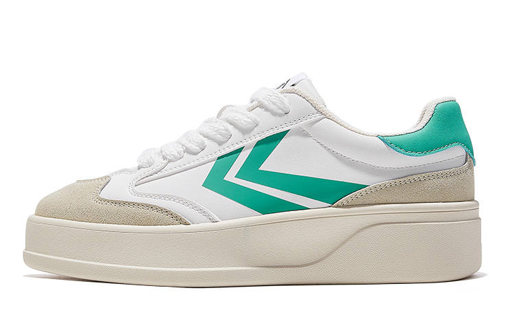 FEIYUE Low-top Skateboard Shoes Women's White Green