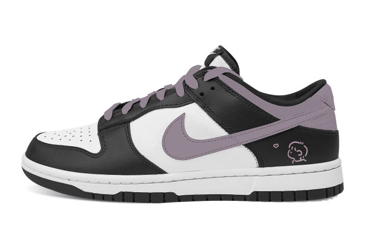 Nike Nike Dunk Love Declaration Abrasion Resistant Low top Skateboard Shoes Unisex Black