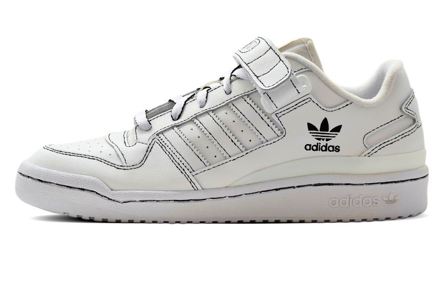 Adidas Originals FORUM Low top Skateboard Shoes Unisex Ecru