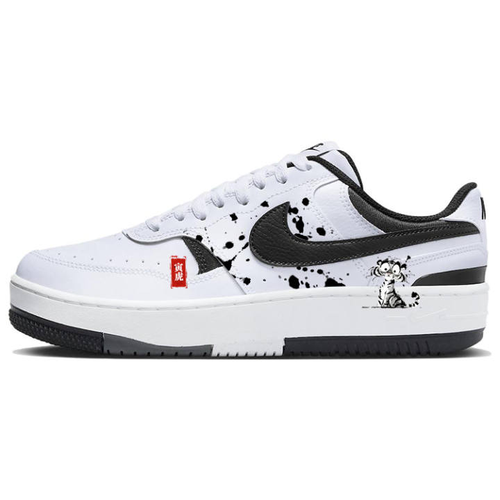 Nike Nike Gamma Force Slip Resistant Cushioning Low top Skateboard Shoes Women's Black White