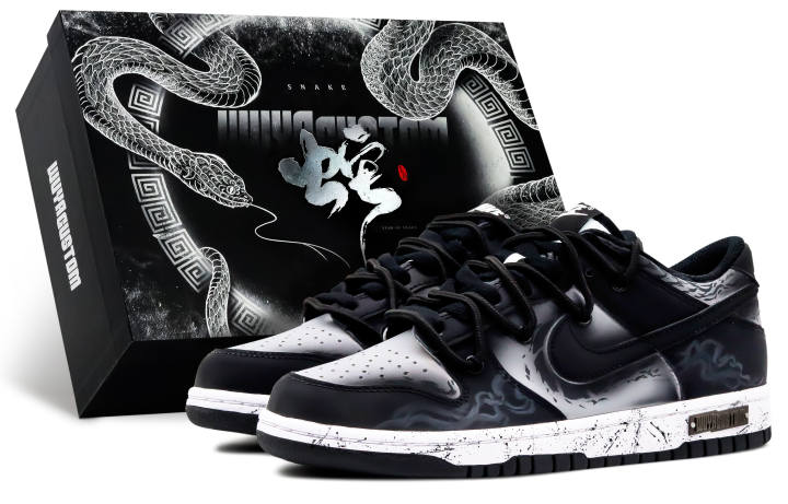 Nike Nike Dunk Slip Resistant Cushioning Abrasion Resistant Low top Skateboard Shoes Unisex Black