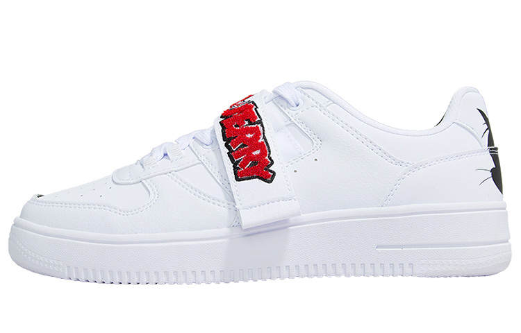 XTEP MAOHELAOSHU x XTEP Abrasion Resistant Breathable Low top Skateboard Shoes Men's White Black