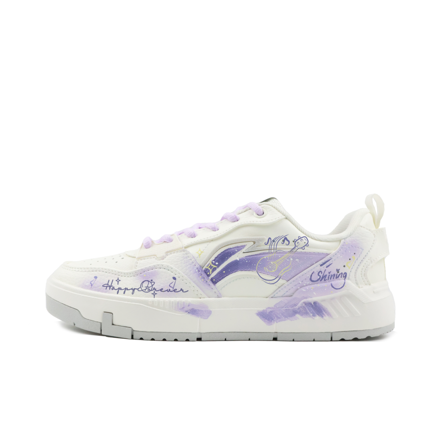 Li-Ning Li Ning Original Era Coverage Slip Resistant Balance Low top Skateboard Shoes Men's Purple