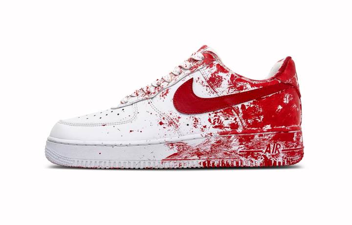 Nike Nike Air Force 1 Low top Skateboard Shoes Men's Red White