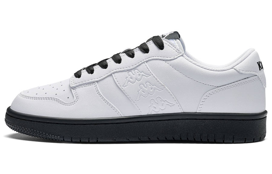 Kappa Neo Back to Back Lightweight Low top Skateboard Shoes Unisex White Black