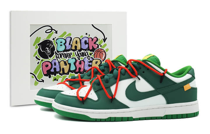 Nike Nike Dunk Low top Skateboard Shoes Men's Green White