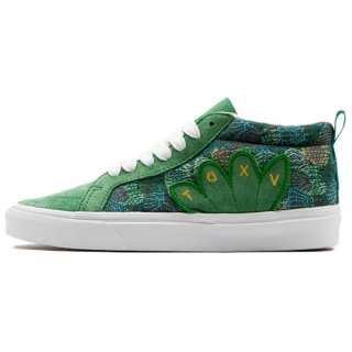 VXDT Skateboard Shoes Unisex Mid Top Peacock Green