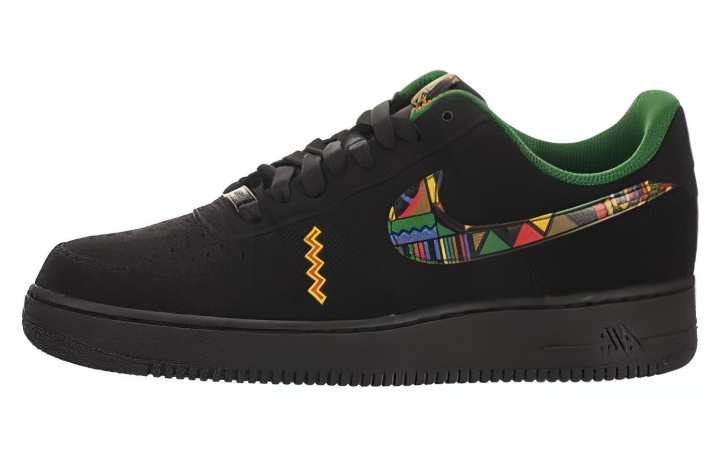 Nike Nike Air Force 1 Cushioning, Wear Resistant Low top Skateboard Shoes Men's Black